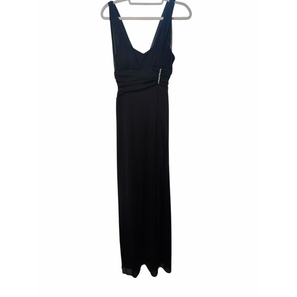 Betsy and Adam Black Gown - Size 10 - Picture 2 of 15